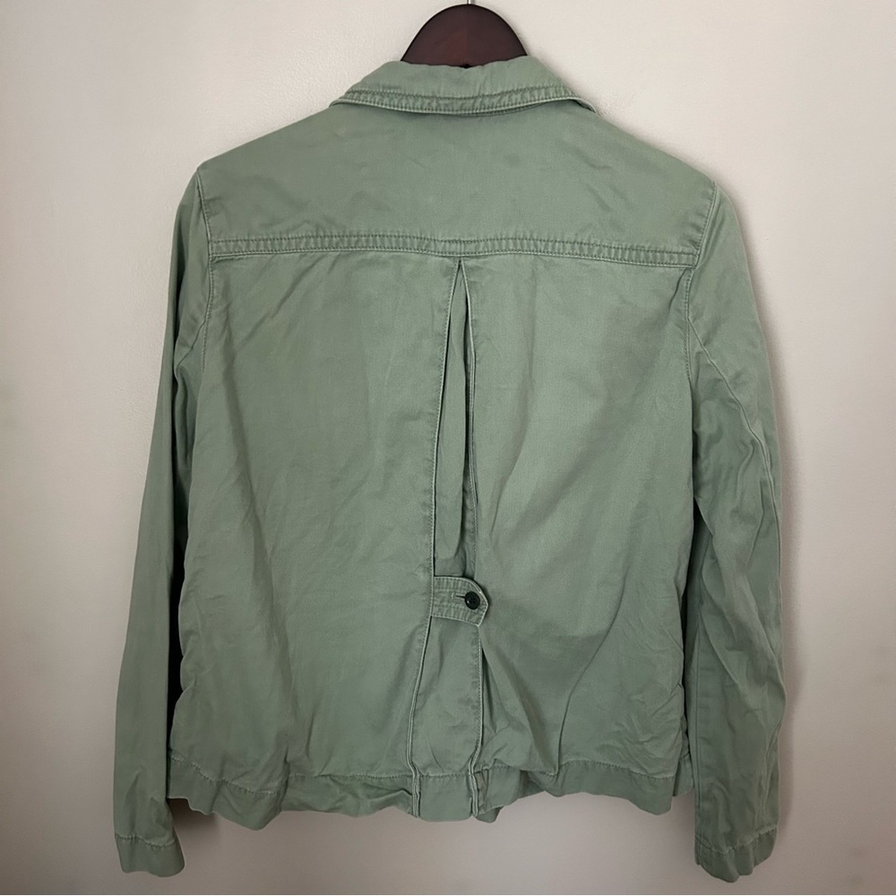 Eddie Bauer Jacket Legend Wash Green Cargo Lightweight Fall Spring Neutral - Picture 5 of 9